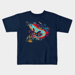 Whimsical Creatures | Iguana Kids T-Shirt